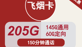 200G以上的套餐飞烟卡29元包145G通用+60G定向+150分钟通话 200G以上的套餐飞烟卡29元包145G通用+60G定向+150分钟通话